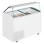 Tefcold Speiseeisvitrine UDRS10, Weiß, EEK B – Bild 2