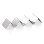 Was Germany Snackpresenter mit 3 Ablagen, 28 x 8 x 4,5 cm, Chromnickelstahl