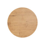 Feros X Cross - Tischgestell hoch sand + Teak wood HPL-Tischplatte Ø70 cm, Sand + Teak wood – Bild 3