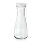 Was Germany Karaffe mit weißem Deckel, 1,0 ltr., Ø 10 cm, Kunststoff, Glas