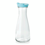 Was Germany Karaffe mit blauem Deckel, 1,0 ltr., Ø 10 cm, Kunststoff, Glas