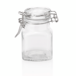 Was Germany Bügelverschlussglas Set, 0,1 ltr., Ø 4 cm, Set á 6 Stück, Glas, Edelstahl