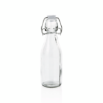 Was Germany Bügelverschlussflasche Set, 0,25 ltr., Ø 5,5 cm, Höhe 19,5 cm, Set á 6 Stück, Glas, Edelstahl