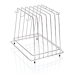 Essentials Schneidbretthalter für 6 Bretter bis max. 2 cm, 29,5 x 25,5 x 26 cm, Chromnickelstahl