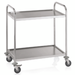 Was Germany Servierwagen CARGO mit 2 Borden, 85 x 53 x 95 cm, Edelstahl