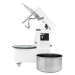 Hendi Spiralmischer mit steigendem Kopf und herausnehmbarer Schüssel, 56 kg/h, 22L, 400V/750W, 400x672x(H)730mm – Bild 2