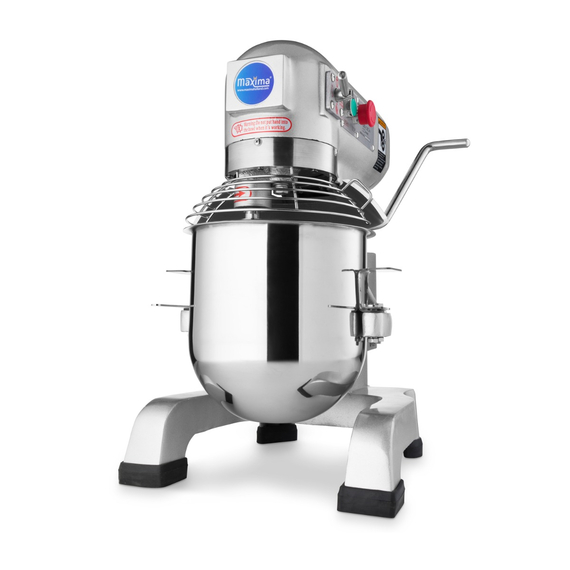 1_mpm10_9132.jpg Maxima Gastro Planetenmischer - 10 l - Bis zu 5 kg Teig - 3 Geschwindigkeit – Bild 1