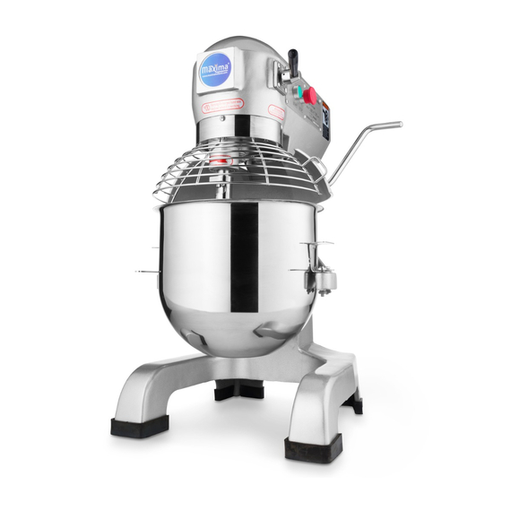 1_mpm_20_9244.jpg Maxima Gastro Planetenmischer - 20 l - Bis zu 10 kg Teig - 3 Geschwindigkeit – Bild 1