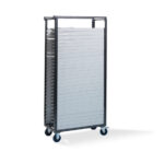 Feros Trolley Klapp-Hochzeitsstühle - für 30 Stück, Hammerite Silber