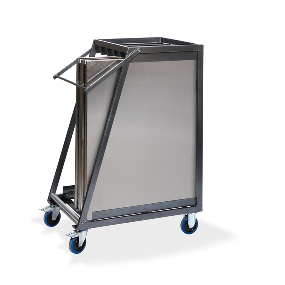 1_trolley_worktables_t91200_shadow_hr.jpg Feros Trolley für 5 SOLID200 klappbare Arbeitstische, Silber – Bild 1