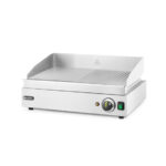 Hendi Grillplatte, Profi Line, 1/2 glatt, 1/2 gerillt, 230V/2400W, 527x404x(H)233mm – Bild 2