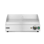 Hendi Grillplatte, Profi Line, 1/2 glatt, 1/2 gerillt, 230V/2400W, 527x404x(H)233mm