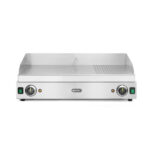 Hendi Grillplatte, Profi Line, 2/3 glatt, 1/3 gerillt, 230V/3500W, 697x474x(H)241mm