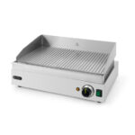 Hendi Grillplatte, Profi Line, gerillte Ausführung, 230V/2400W, 527x404x(H)233mm – Bild 3