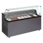 Tefcold Speiseeisvitrine MIRABELLA 9, Anthrazit RAL 7016, EEK C – Bild 2