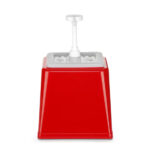Hendi Pump-Saucenspender, 2,5L, Rot, 230x210x(H)327mm