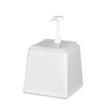 Hendi Pump-Saucenspender, 2,5L, Weiß, 230x210x(H)327mm – Bild 2