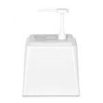 Hendi Pump-Saucenspender, 2,5L, Weiß, 230x210x(H)327mm – Bild 3