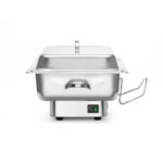 Hendi Chafing dish elektrisch Pollina, Profi Line, 9L, Silber, 230V/900W, 587x440x(H)273mm – Bild 3
