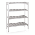 Was Germany Lagerregal System, Klick-System, 126,5 x 54 x 170 cm, Aluminium/Polyethylen