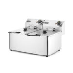 Hendi Fritteuse Kitchen Line - 2x8L, Kitchen Line, 16L, 230V/7000W, 542x430x(H)351mm – Bild 3