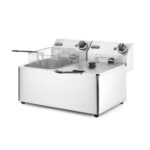Hendi Fritteuse Kitchen Line - 2x8L, Kitchen Line, 16L, 230V/7000W, 542x430x(H)351mm – Bild 2