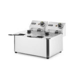 Hendi Fritteuse, 2 x 4 l, Kitchen Line, 8L, 230V/6000W, 470x380x(H)315mm – Bild 2