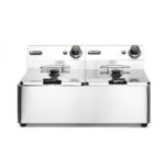 Hendi Friteuse Kitchen Line - 2x6L, Kitchen Line, 12L, 230V/6600W, 550x430x(H)305mm