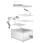 Hendi Fritteuse, 12L, 230V/3500W, 630x860x(H)438mm – Bild 4