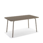 Feros Shine - rechteckiger Outdoortisch, Cappuccino