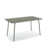 Feros Shine - rechteckiger Outdoortisch, Grün