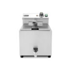 Hendi Fritteuse XL mit Ablasshahn, Profi Line, 10L, 400V/6600W, 300x585x(H)377mm
