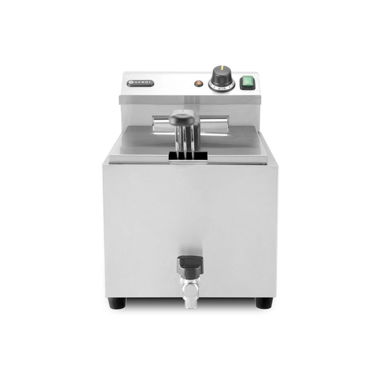 209424_2025.jpg Hendi Fritteuse XL mit Ablasshahn, Profi Line, 10L, 400V/6600W, 300x585x(H)377mm – Bild 1