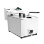 Hendi Fritteuse XL mit Ablasshahn, Profi Line, 10L, 400V/6600W, 300x585x(H)377mm – Bild 2