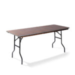 Feros Zane – Klapp-Eventtisch rechteckig 122x76 cm, Schwarz/Holz
