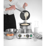Hendi Waffeleisen rund, 230V/1000W, 250x491x(H)285mm – Bild 2