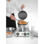 Hendi Waffeleisen rund, 230V/1000W, 250x491x(H)285mm – Bild 3