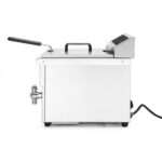 Hendi Induktionsfritteuse mit Ablasshahn - 8 l, 8L, Hellgrau, 230V/3500W, 288x619x(H)408mm – Bild 2