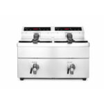 Hendi Induktionsfritteuse - mit Ablasshahn 2x8 l, Profi Line, 16L, 230V/7000W, 577x609x(H)410mm – Bild 2