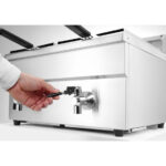Hendi Induktionsfritteuse - mit Ablasshahn 2x8 l, Profi Line, 16L, 230V/7000W, 577x609x(H)410mm – Bild 3