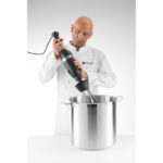 Hendi Set: Stabmixer 350 mit variabler Geschwindigkeit + Schneebesen + Halterung zur Wandmontage, Kitchen Line, Schwarz, 230V/350W, 110x324x(H)816mm – Bild 4