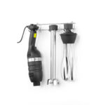 Hendi Set: Stabmixer 350 mit variabler Geschwindigkeit + Schneebesen + Halterung zur Wandmontage, Kitchen Line, Schwarz, 230V/350W, 110x324x(H)816mm – Bild 5