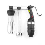 Hendi Set: Stabmixer 350 mit variabler Geschwindigkeit + Schneebesen + Halterung zur Wandmontage, Kitchen Line, Schwarz, 230V/350W, 110x324x(H)816mm – Bild 2