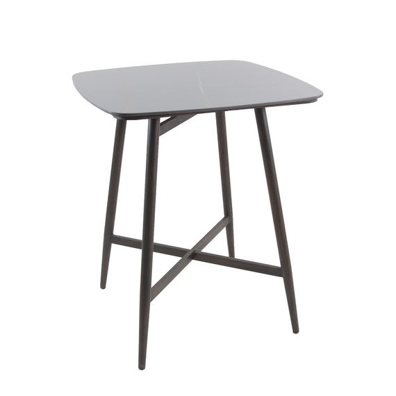 22381-pedro-bar-table-wenge_blackceramic-1.jpg Feros Pedro - Bartisch 90x90x106 cm, Wengé-Schwarz Keramik – Bild 1