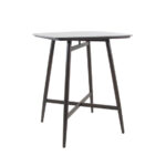 Feros Pedro - Bartisch 90x90x106 cm, Wengé-Schwarz Keramik – Bild 4