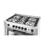 Hendi Gasherd - 5 Kochfelder mit Elektroofen, Kitchen Line, Silber, 230V/2900W, 14,3kW, 900x653x(H)900mm – Bild 3