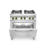 Hendi Gasherd 4-flammig mit Ofen GN 1/1, Kitchen Line, 230V/3000W, 19kW, 800x722x(H)900mm – Bild 3