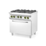 Hendi Gasherd 4-flammig mit Ofen GN 1/1, Kitchen Line, 230V/3000W, 19kW, 800x722x(H)900mm – Bild 2