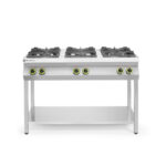 Hendi Gasherd - 6 Kochfelder, offener Unterbau, Kitchen Line, 28,5kW, 1200x700x(H)900mm