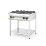 Hendi Gasherd Kitchen Line 4-flammig, offener Unterbau, Kitchen Line, 19kW, 800x700x(H)900mm – Bild 2